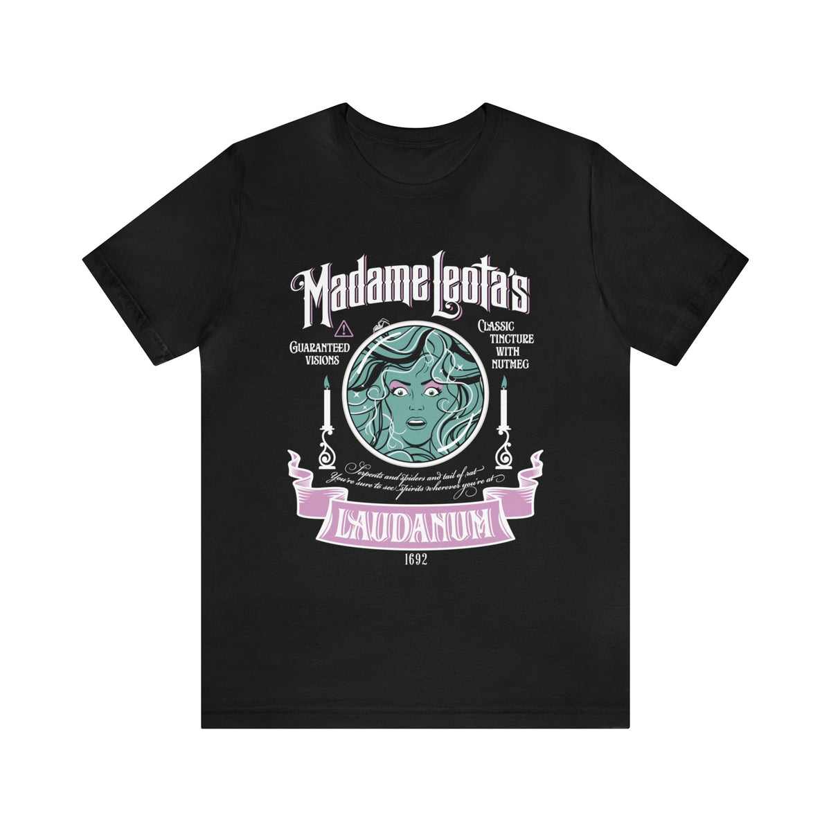 Madame Leota’s Laudanum Teal Bella Canvas Unisex Jersey Short Sleeve Tee