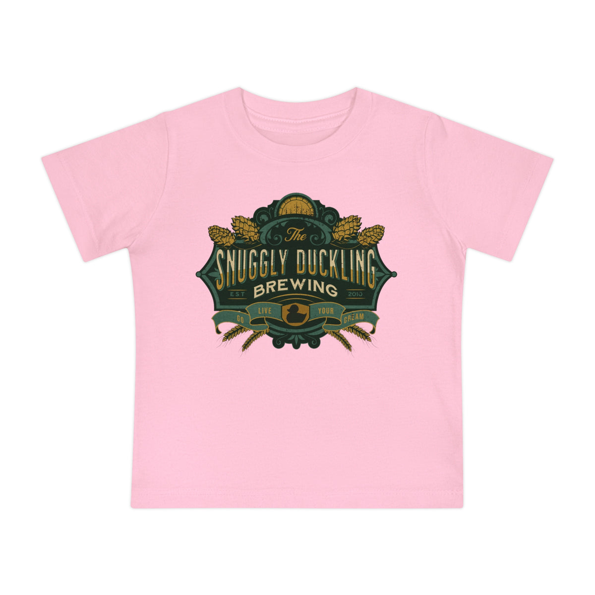 The Snuggly Duckling Brewing Bella Canvas Baby Short Sleeve T-Shirt