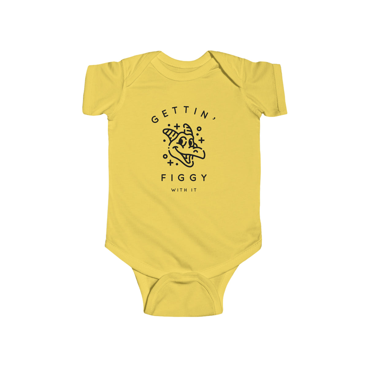 Gettin' Figgy With It Rabbit Skins Infant Fine Jersey Bodysuit
