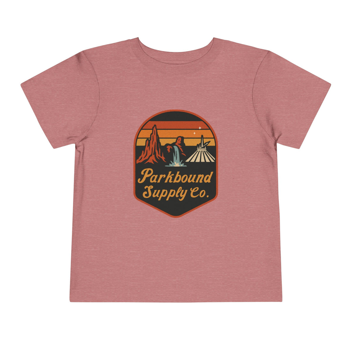 Triple Mountain Badge Bella Canvas Toddler Short Sleeve Tee