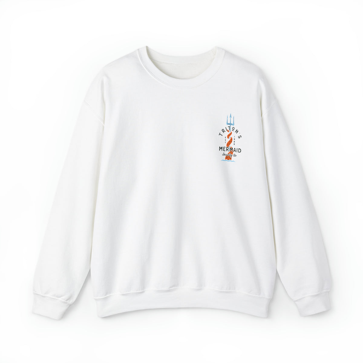 Triton's Mermaid Security Gildan Unisex Heavy Blend™ Crewneck Sweatshirt