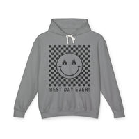 Best Day Ever Comfort Colors Unisex Lightweight Hooded Sweatshirt