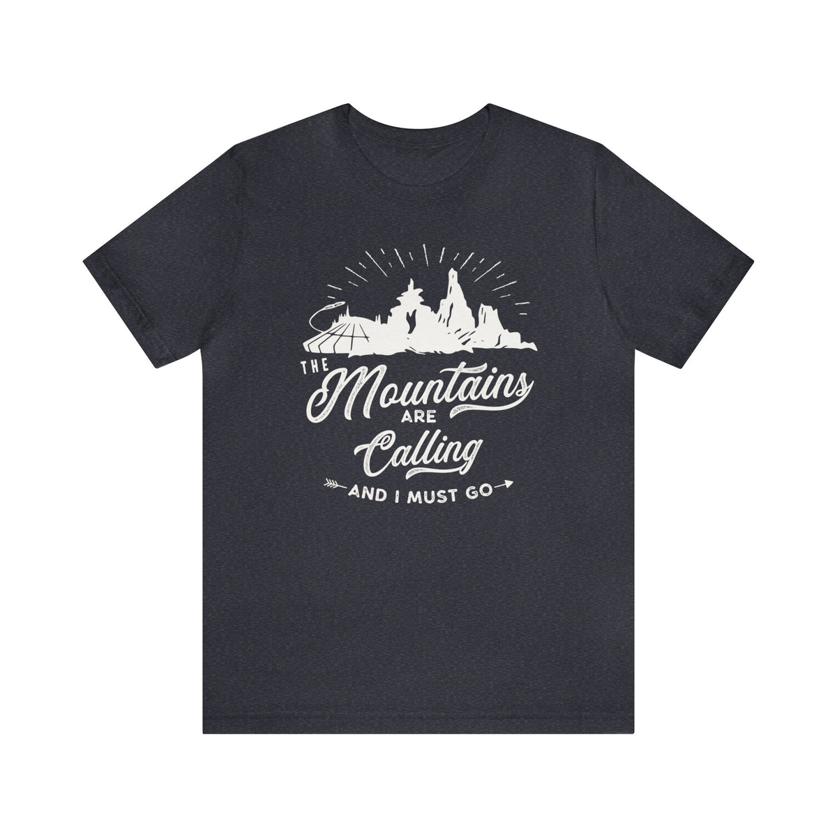 The Mountains Are Calling Bella Canvas Unisex Jersey Short Sleeve Tee