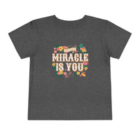 The Miracle Is You Bella Canvas Toddler Short Sleeve Tee