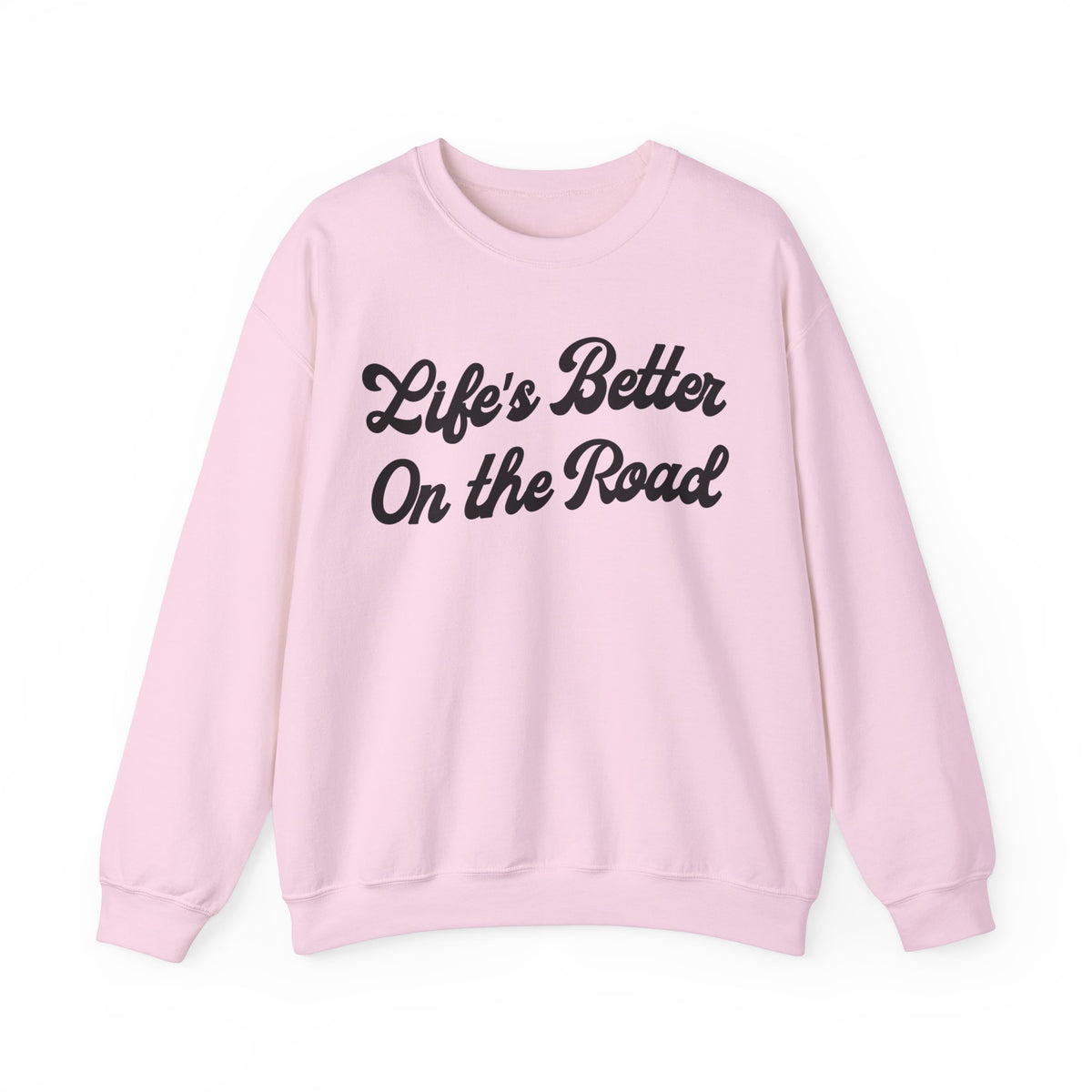 Life's Better On The Road Gildan Unisex Heavy Blend™ Crewneck Sweatshirt