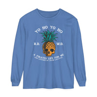 Yo Ho Pirates Life For Me Comfort Colors Unisex Garment-dyed Long Sleeve T-Shirt