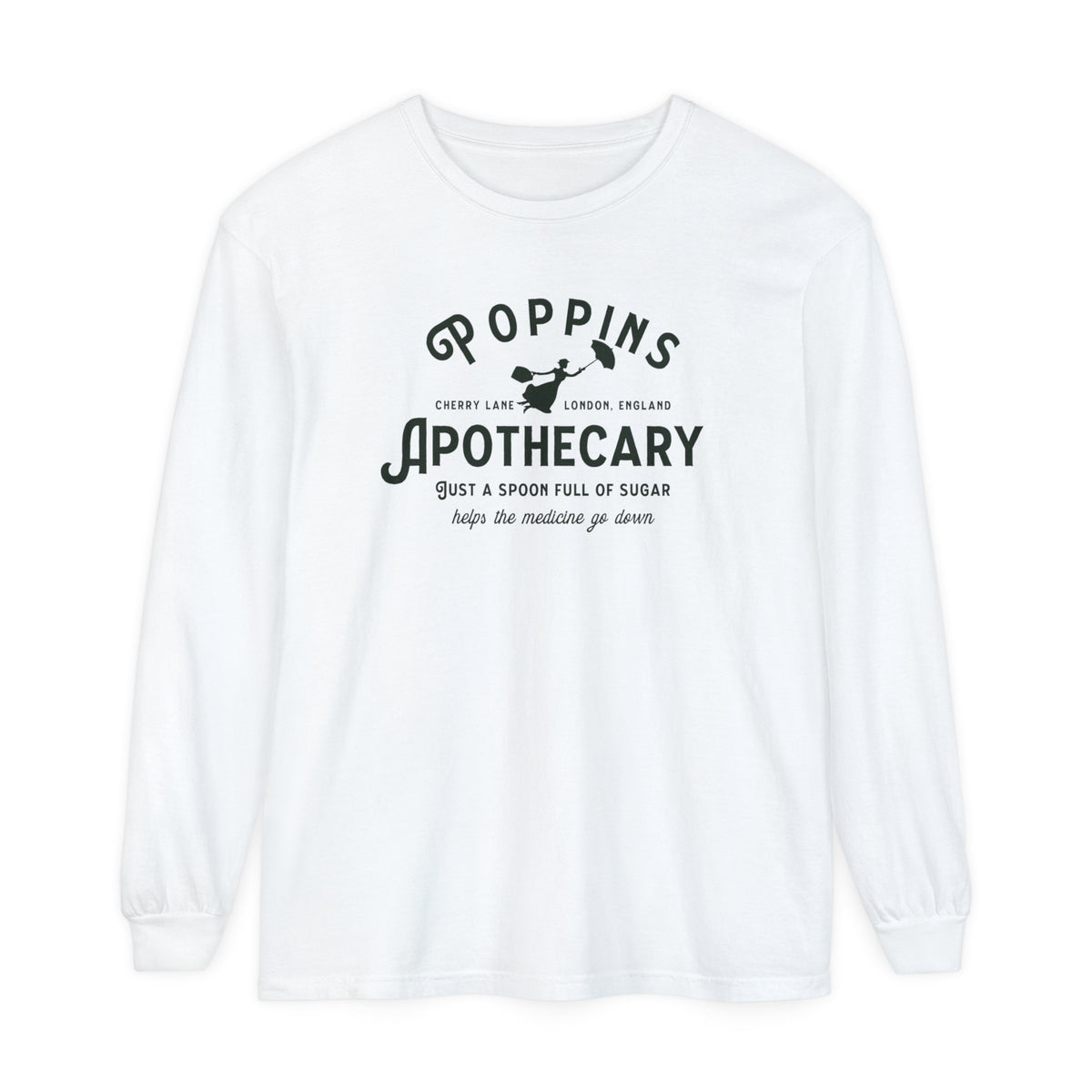 Poppins Apothecary Comfort Colors Unisex Garment-dyed Long Sleeve T-Shirt
