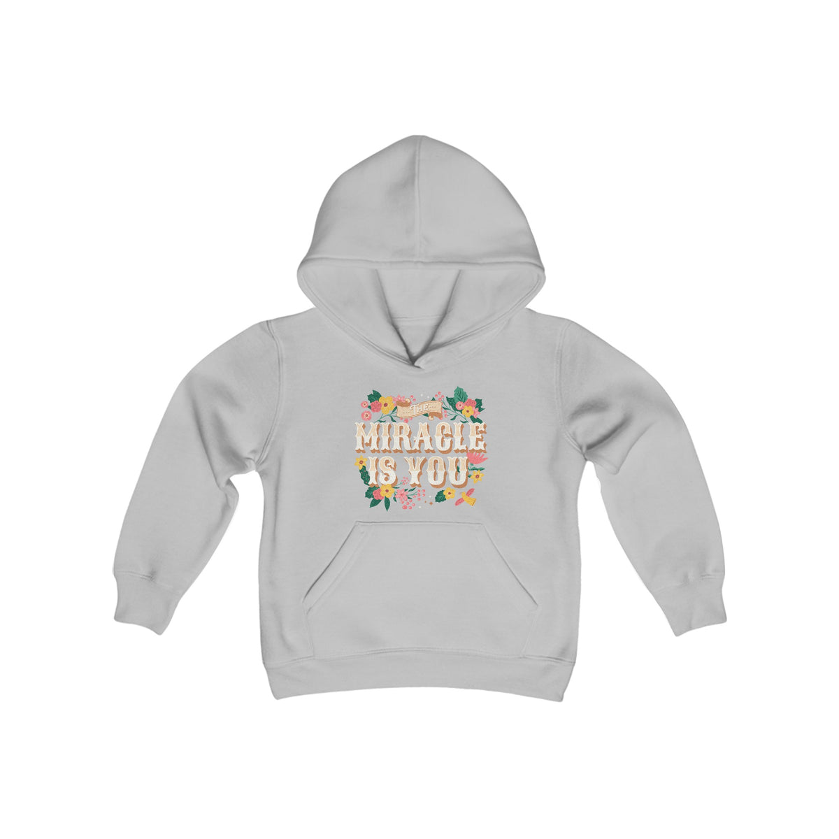The Miracle Is You Gildan Youth Heavy Blend Hooded Sweatshirt