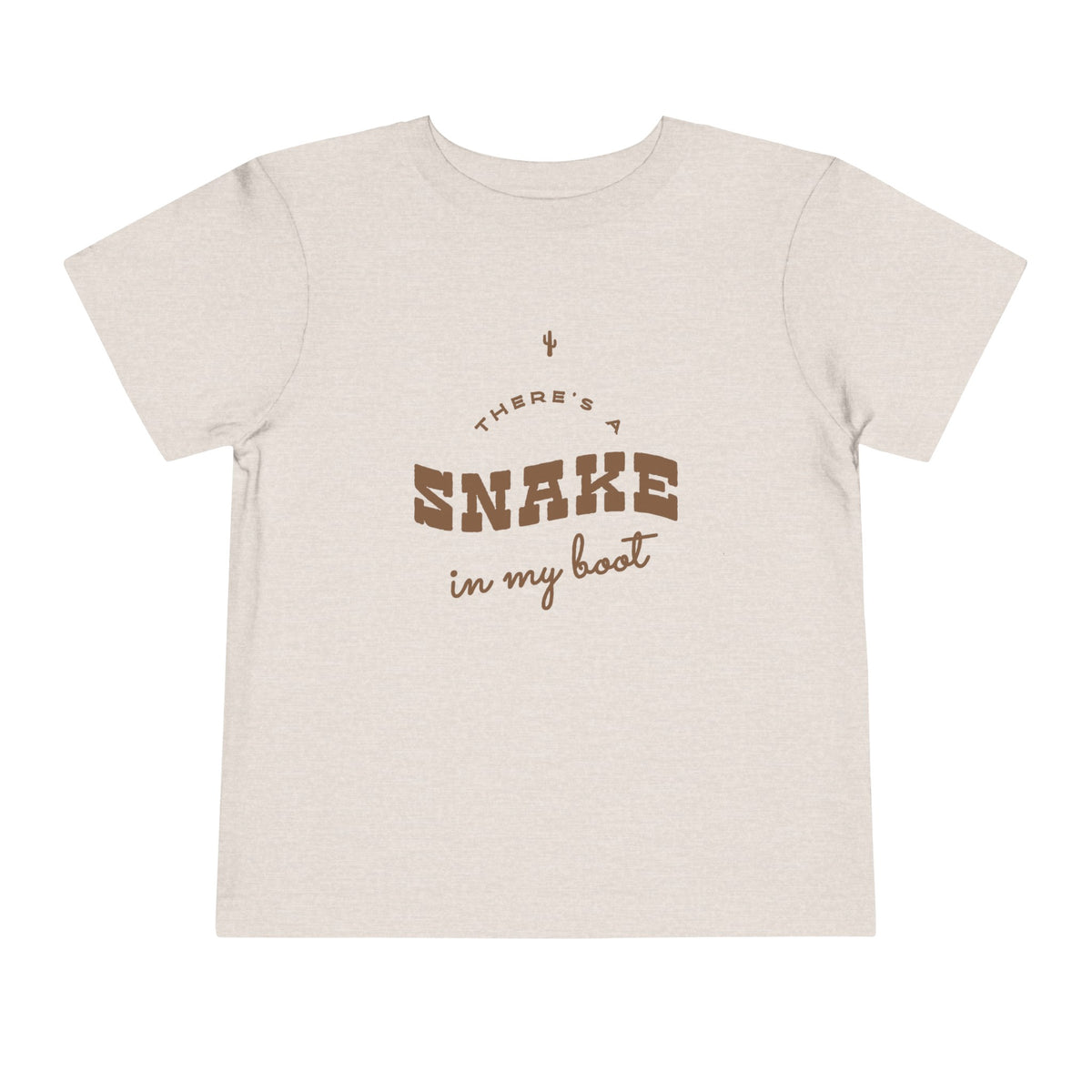 There's A Snake In My Boot Bella Canvas Toddler Short Sleeve Tee