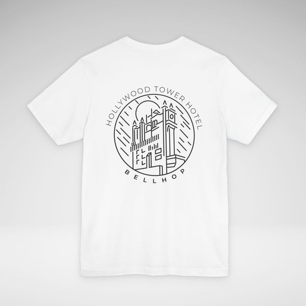 Hollywood Tower Hotel Bellhop Bella Canvas Unisex Jersey Short Sleeve Tee