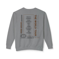 Drink Around the World Tour Unisex Lightweight Comfort Colors Crewneck Sweatshirt