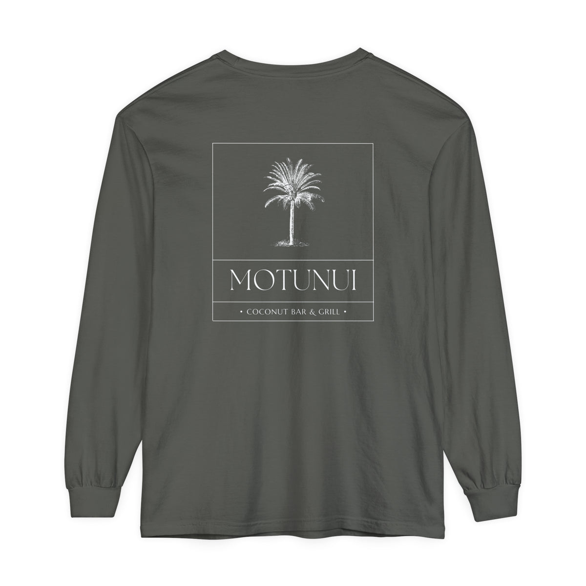 Motunui Coconut Bar and Grill Comfort Colors Unisex Garment-dyed Long Sleeve T-Shirt