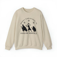 Merry Christmas Ya Foolish Mortals Gildan Unisex Heavy Blend™ Crewneck Sweatshirt