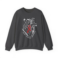 Heart Disease Awareness Gildan Unisex Heavy Blend™ Crewneck Sweatshirt