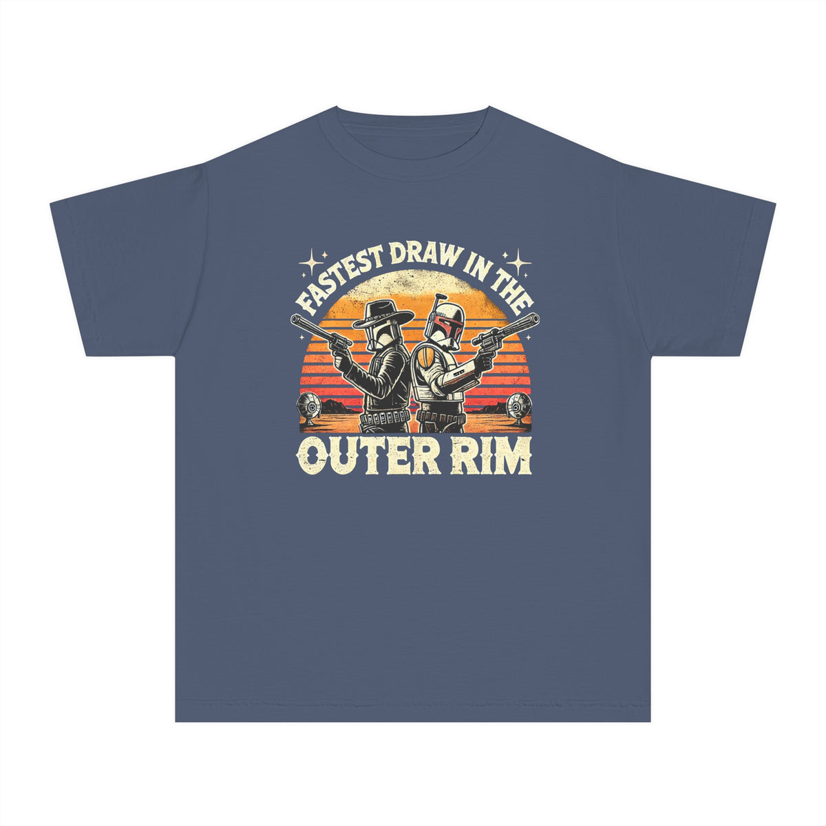 Fastest Draw in the Outer Rim Comfort Colors Youth Midweight Tee