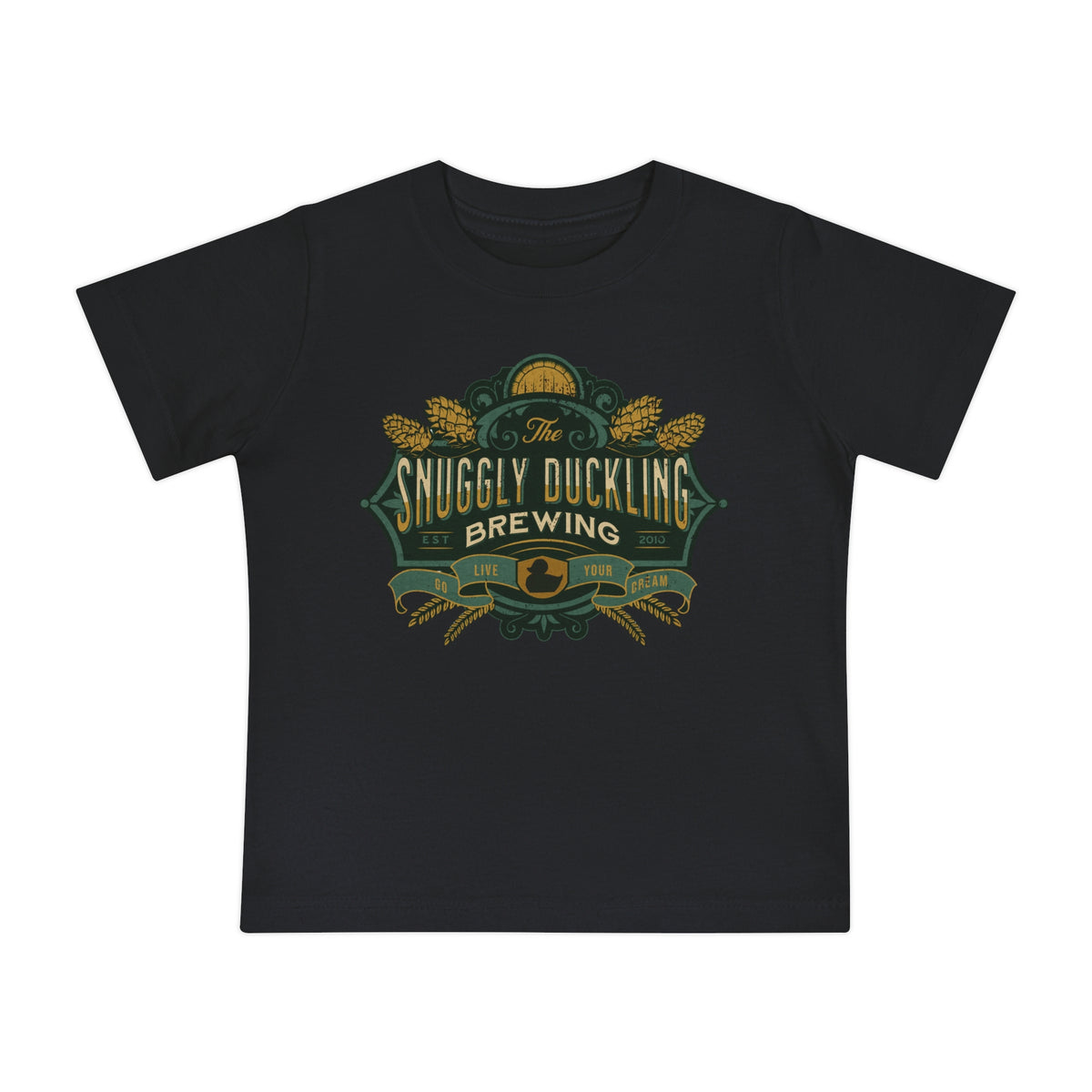 The Snuggly Duckling Brewing Bella Canvas Baby Short Sleeve T-Shirt