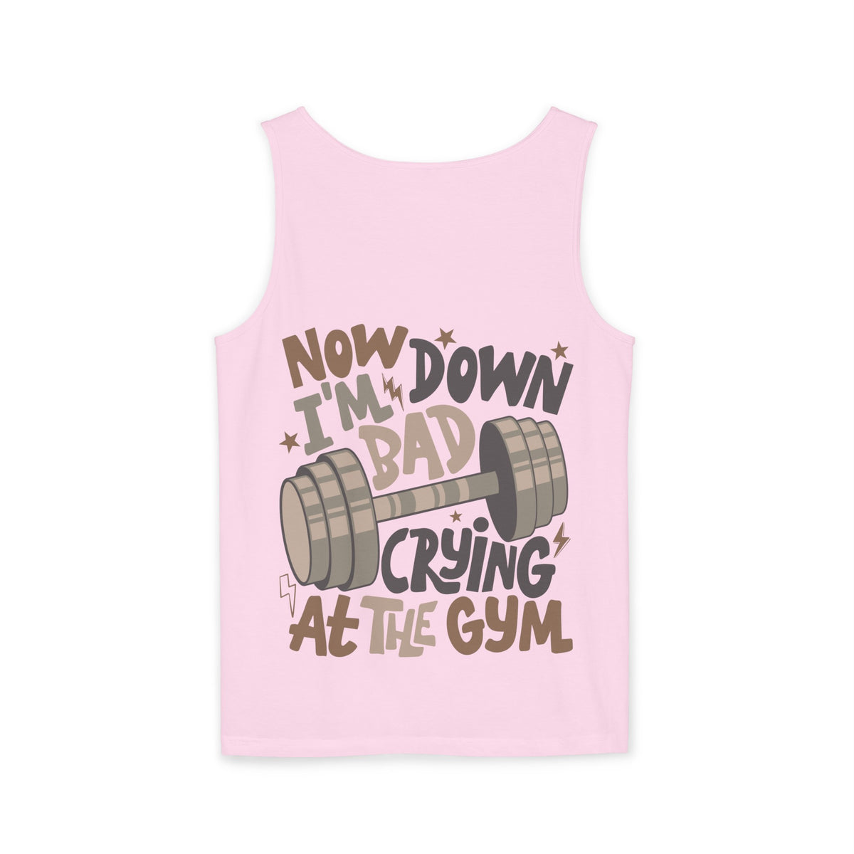 Down Bad Crying at the Gym Unisex Comfort Colors Garment-Dyed Tank Top
