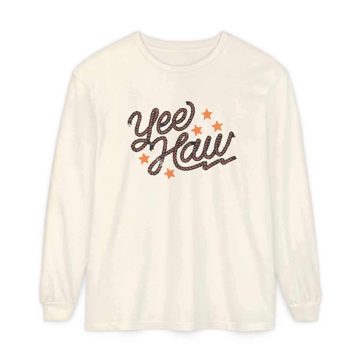 Yee Haw Comfort Colors Unisex Garment-dyed Long Sleeve T-Shirt