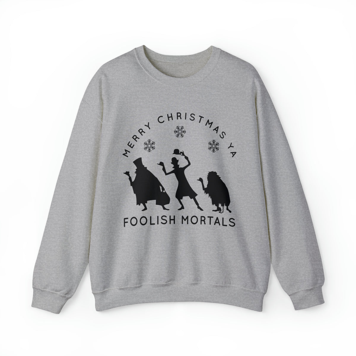 Merry Christmas Ya Foolish Mortals Gildan Unisex Heavy Blend™ Crewneck Sweatshirt