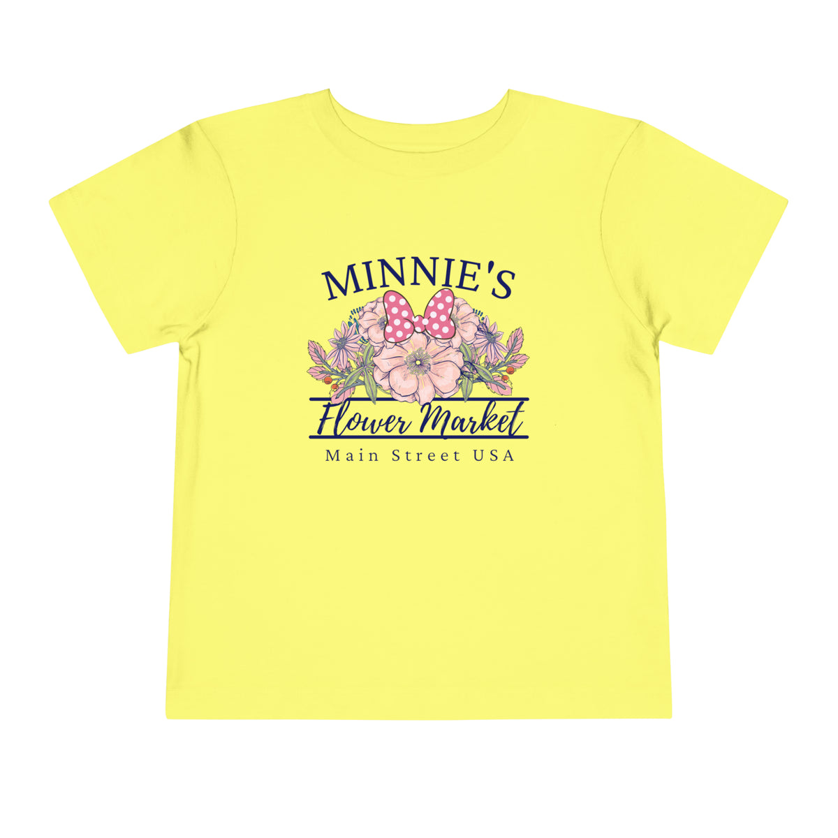 Minnie's Flower Market Bella Canvas Toddler Short Sleeve Tee