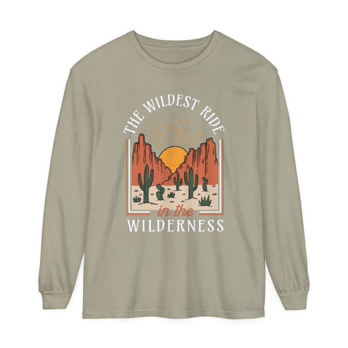 The Wildest Ride In The Wilderness Comfort Colors Unisex Garment-dyed Long Sleeve T-Shirt