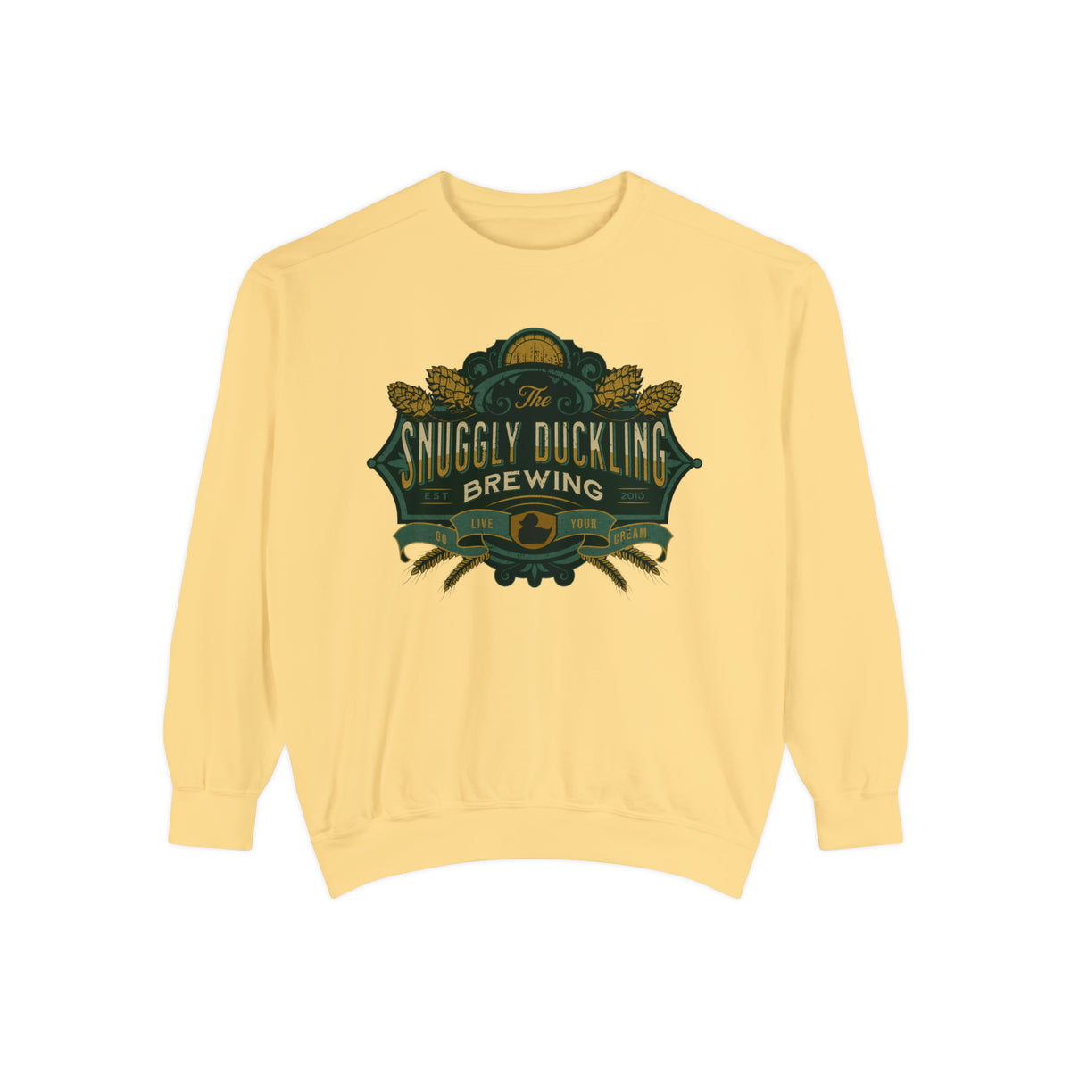 The Snuggly Duckling Brewing Comfort Colors Unisex Garment-Dyed Sweatshirt