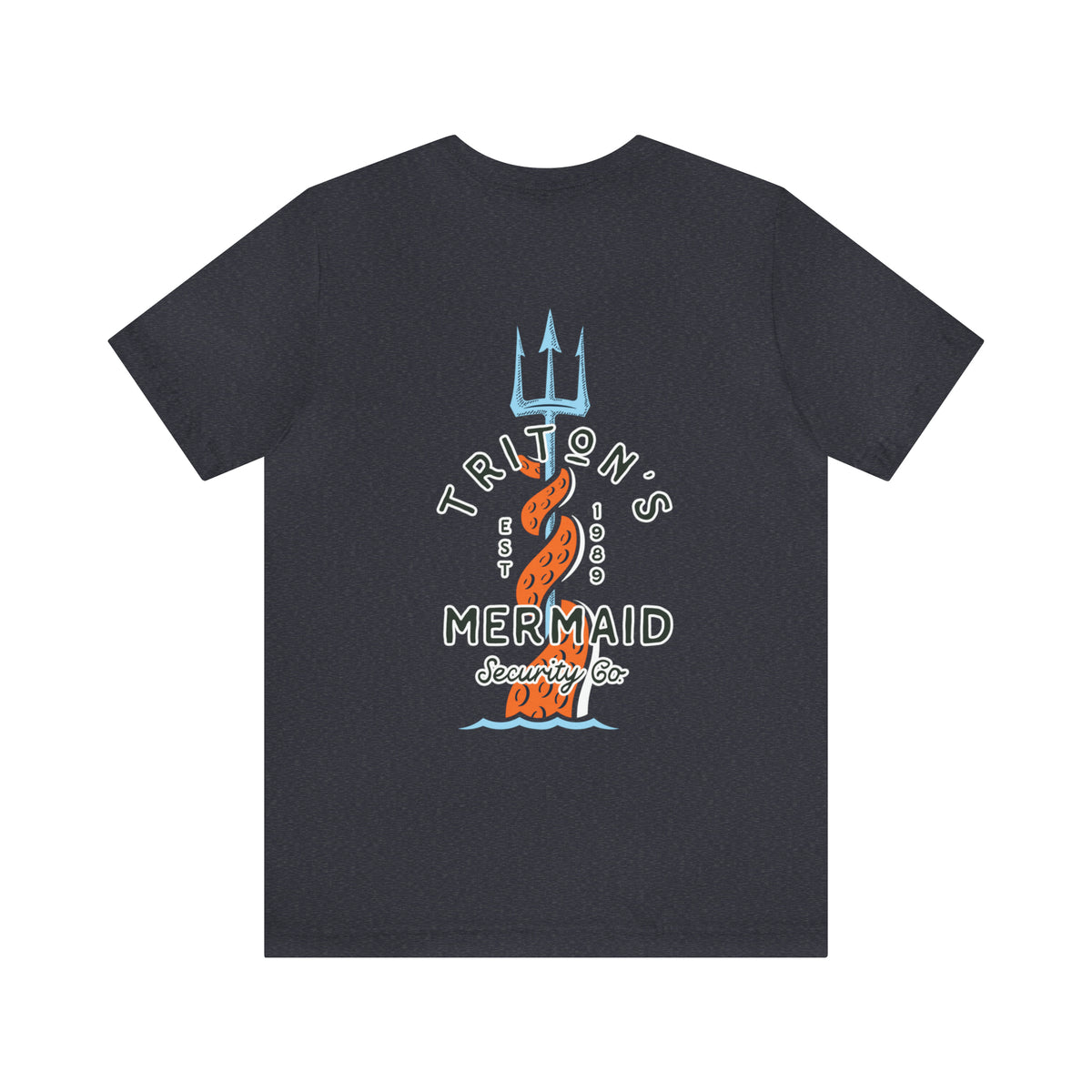Triton's Mermaid Security Bella Canvas Unisex Jersey Short Sleeve Tee