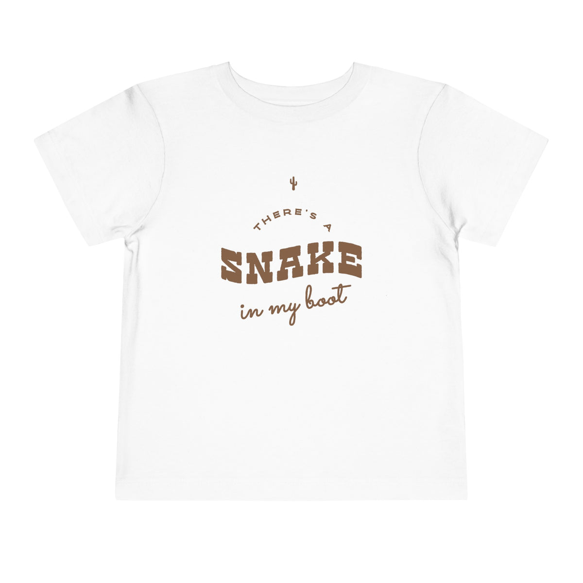 There's A Snake In My Boot Bella Canvas Toddler Short Sleeve Tee