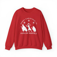 Merry Christmas Ya Foolish Mortals Gildan Unisex Heavy Blend™ Crewneck Sweatshirt