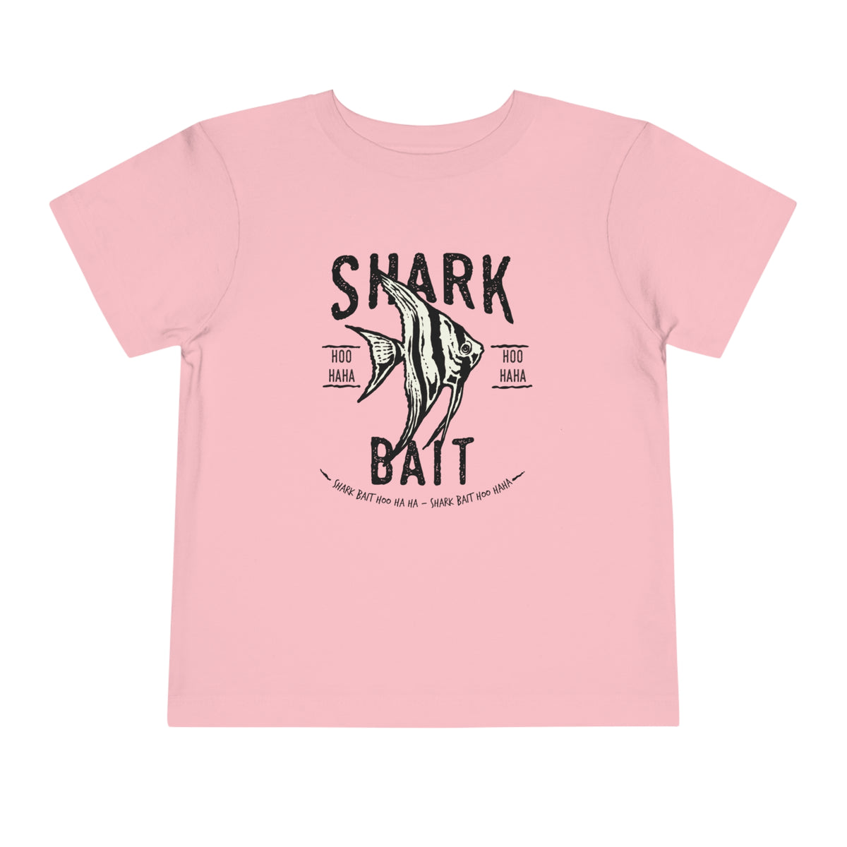 Shark Bait Hoo Haha Bella Canvas Toddler Short Sleeve Tee