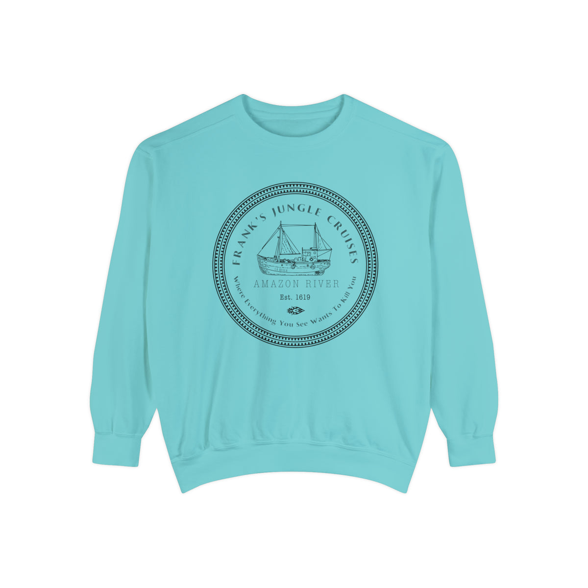 Frank's Jungle Cruises Comfort Colors Unisex Garment-Dyed Sweatshirt