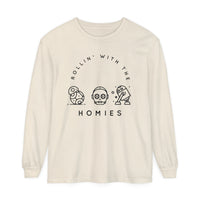 Rollin’ With The Homies Comfort Colors Unisex Garment-dyed Long Sleeve T-Shirt