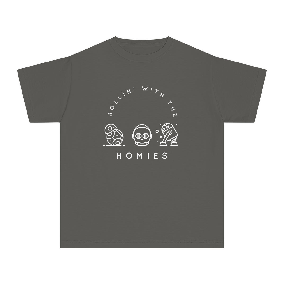 Rollin’ With The Homies Comfort Colors Youth Midweight Tee