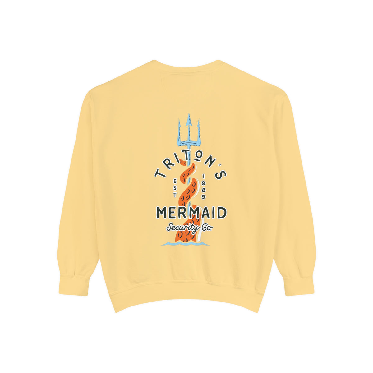 Triton's Mermaid Security Comfort Colors Unisex Garment-Dyed Sweatshirt