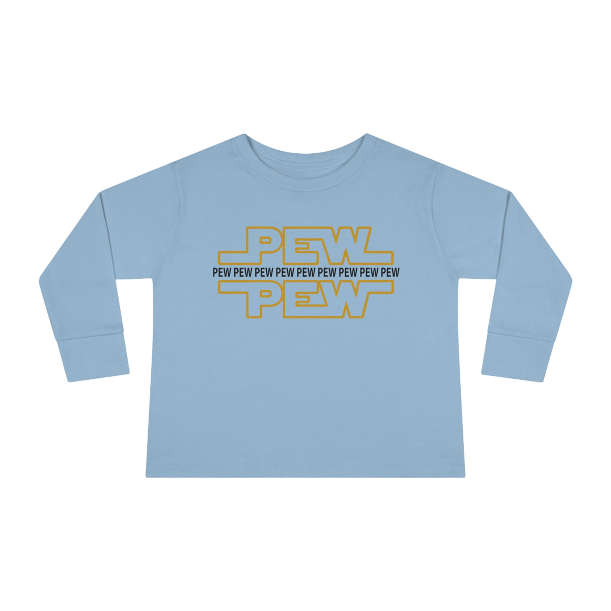 PEW PEW PEW Rabbit Skins Toddler Long Sleeve Tee