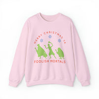Merry Christmas Ya Foolish Mortals Gildan Unisex Heavy Blend™ Crewneck Sweatshirt