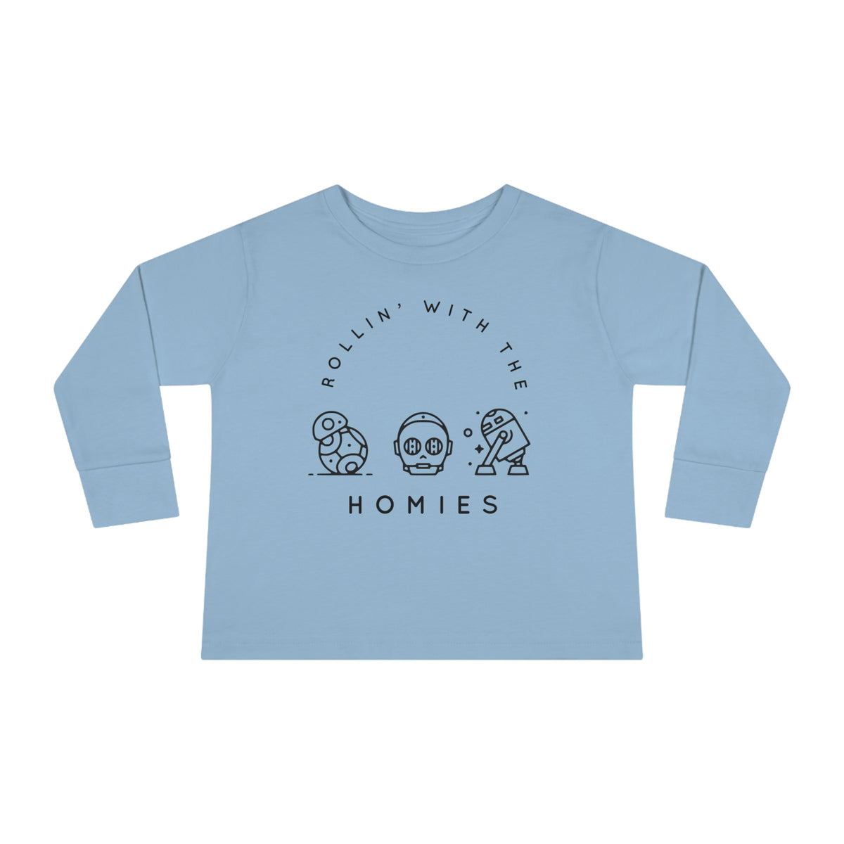 Rollin’ With The Homies Rabbit Skins Toddler Long Sleeve Tee