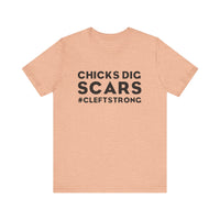 Chicks Dig Scars Bella Canvas Unisex Jersey Short Sleeve Tee