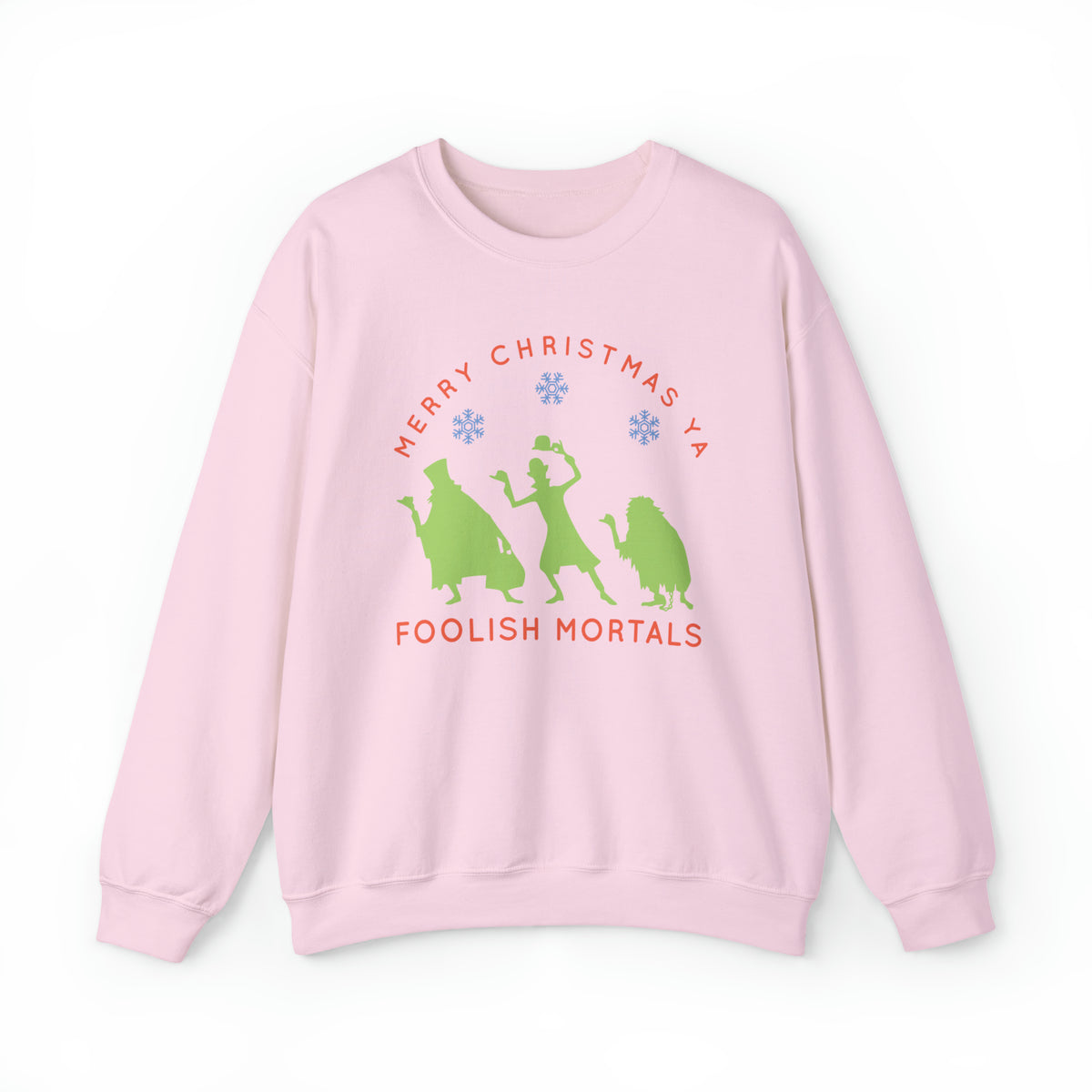 Merry Christmas Ya Foolish Mortals Gildan Unisex Heavy Blend™ Crewneck Sweatshirt