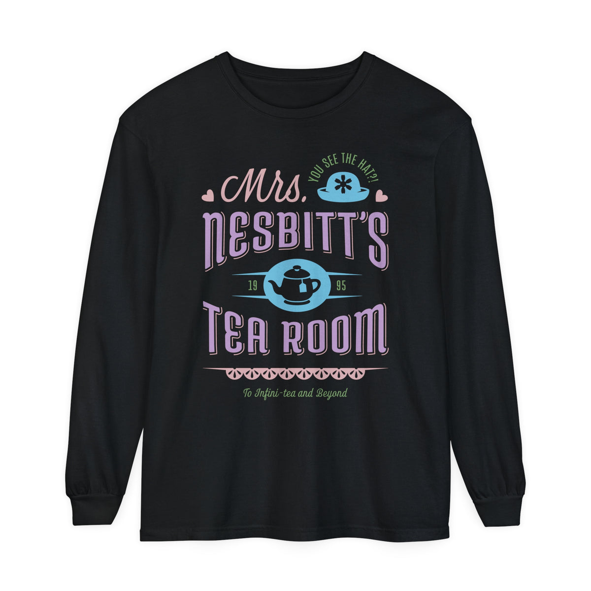 Mrs. Nesbitt's Tea Room Comfort Colors Unisex Garment-dyed Long Sleeve T-Shirt