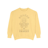 Why'd It Have To Be Snakes Comfort Colors Unisex Garment-Dyed Sweatshirt