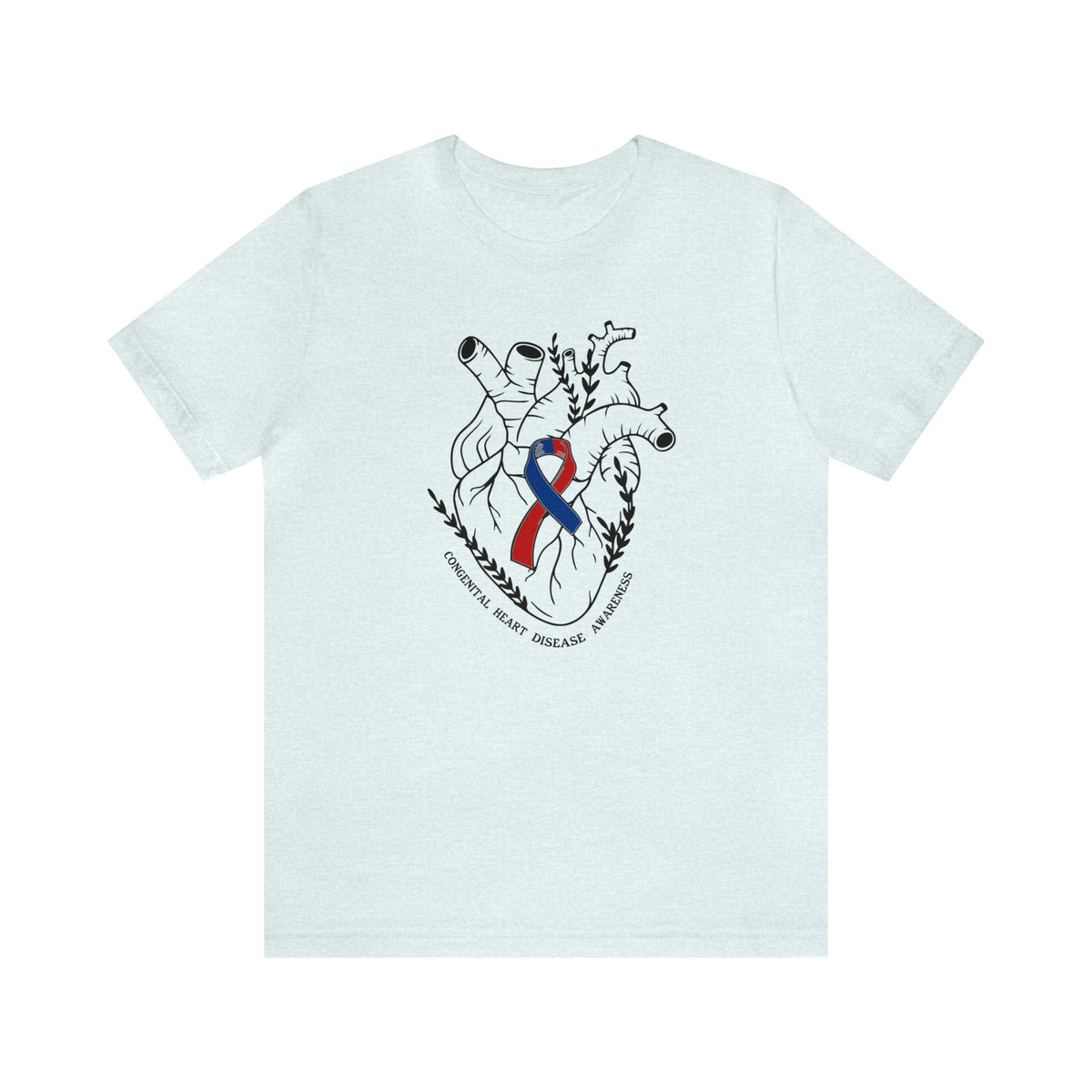 Congenital Heart Disease Awareness Bella Canvas Unisex Jersey Short Sleeve Tee