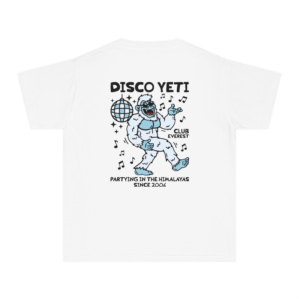 Disco Yeti Comfort Colors Youth Midweight Tee