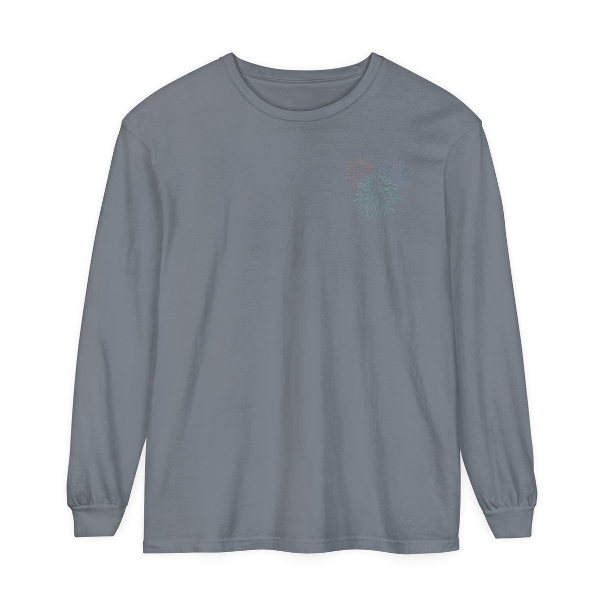 Firework Department Comfort Colors Unisex Garment-dyed Long Sleeve T-Shirt