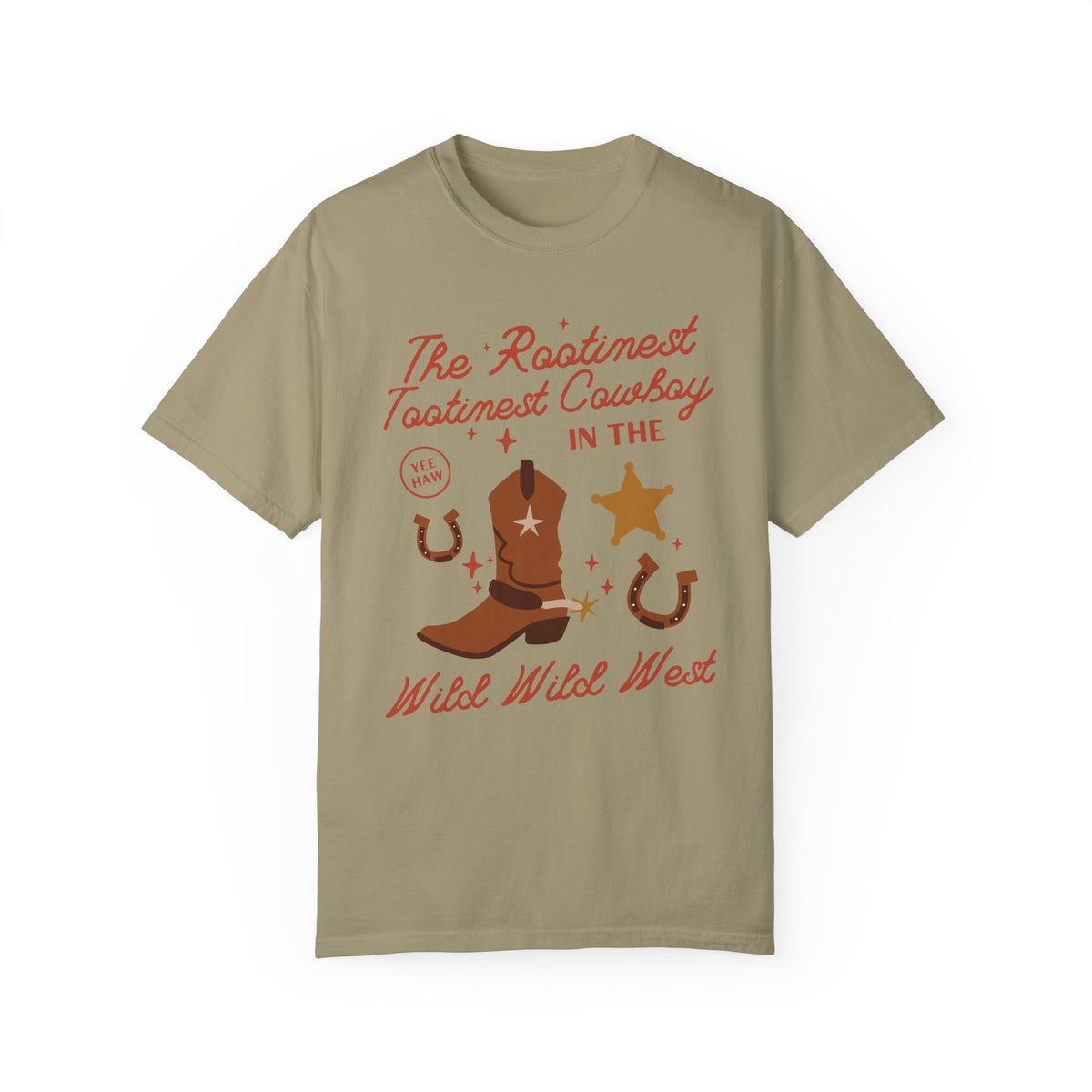 The Rootinest Tootinest Cowboy in the Wild Wild West Comfort Colors Unisex Garment-Dyed T-shirt