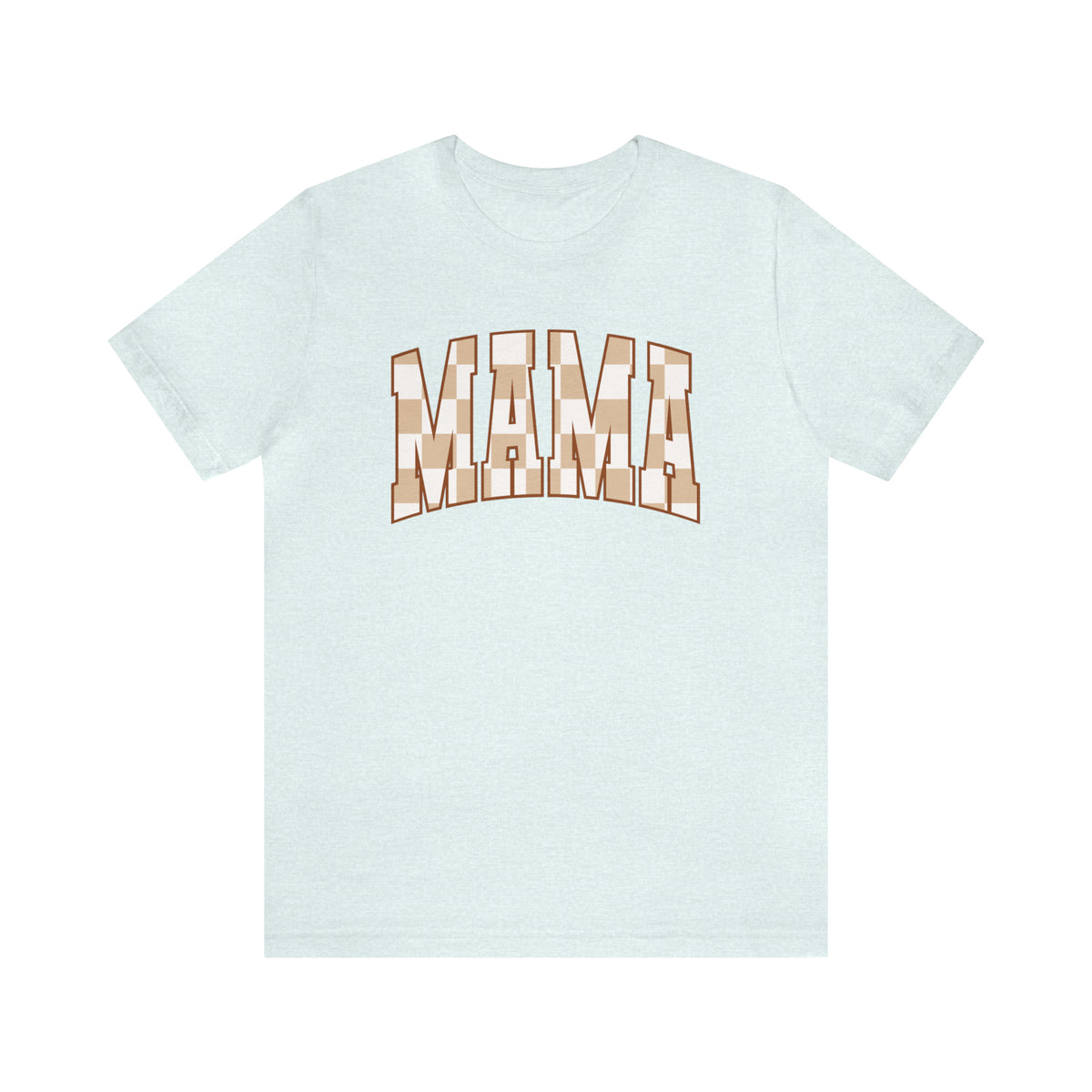 Checkered Mama Bella Canvas Unisex Jersey Short Sleeve Tee