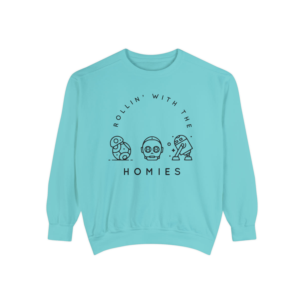 Rollin’ With The Homies Comfort Colors Unisex Garment-Dyed Sweatshirt