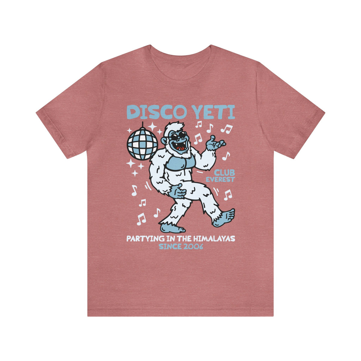 Disco Yeti Bella Canvas Unisex Jersey Short Sleeve Tee