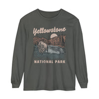 Yellowstone National Park Comfort Colors Unisex Garment-dyed Long Sleeve T-Shirt