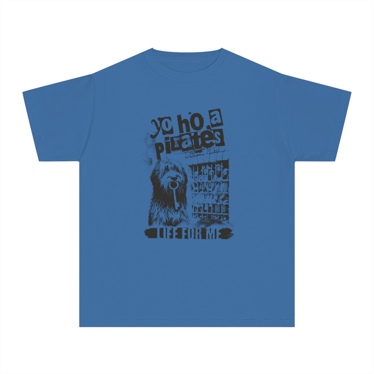 Yo Ho A Pirate's Life For Me Comfort Colors Youth Midweight Tee
